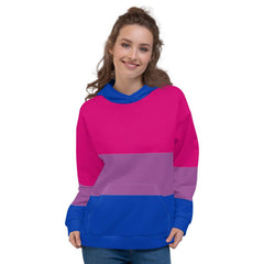 Bisexual Ombre Hoodie Sweatshirt Bi Pride Flag Shirt Magenta Purple Blue  Gradient -  Canada