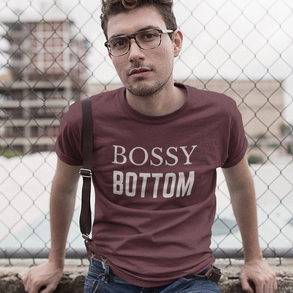 Black Bossy Bottom T-Shirt by Queer In The World Originals sold by Queer In The World: The Shop - LGBT Merch Fashion