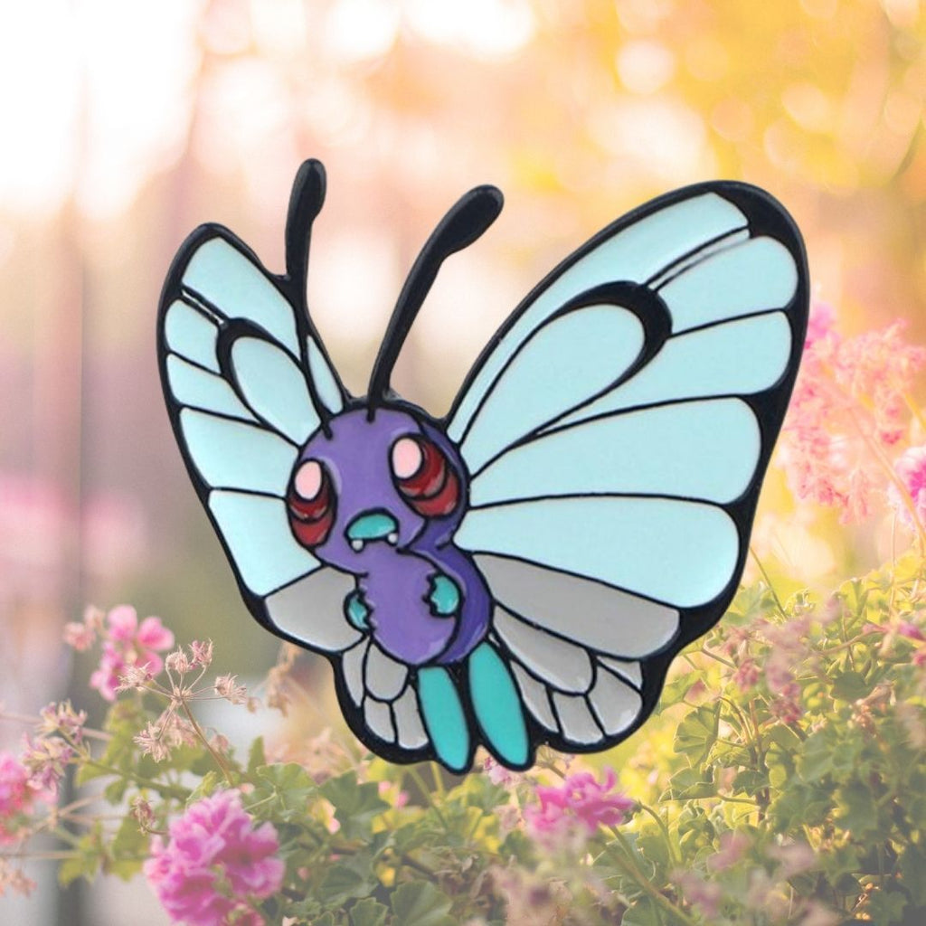  Butterfree Enamel Pin by Queer In The World sold by Queer In The World: The Shop - LGBT Merch Fashion