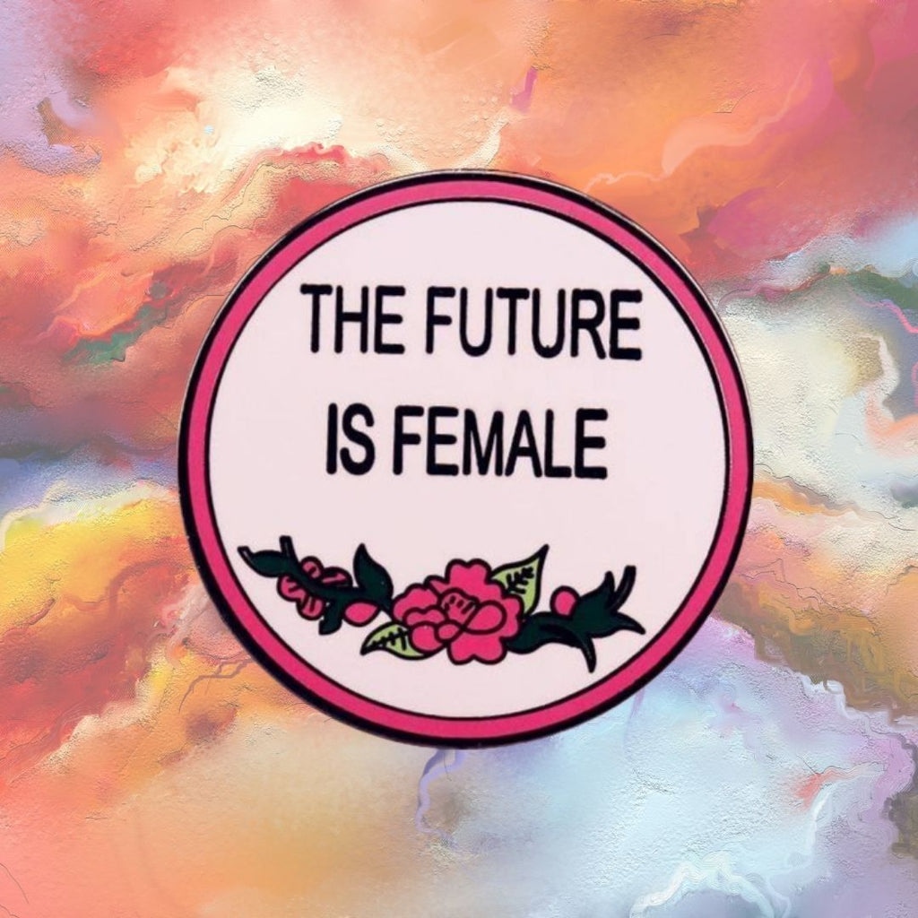  The Future Is Female Enamel Pin by Queer In The World sold by Queer In The World: The Shop - LGBT Merch Fashion
