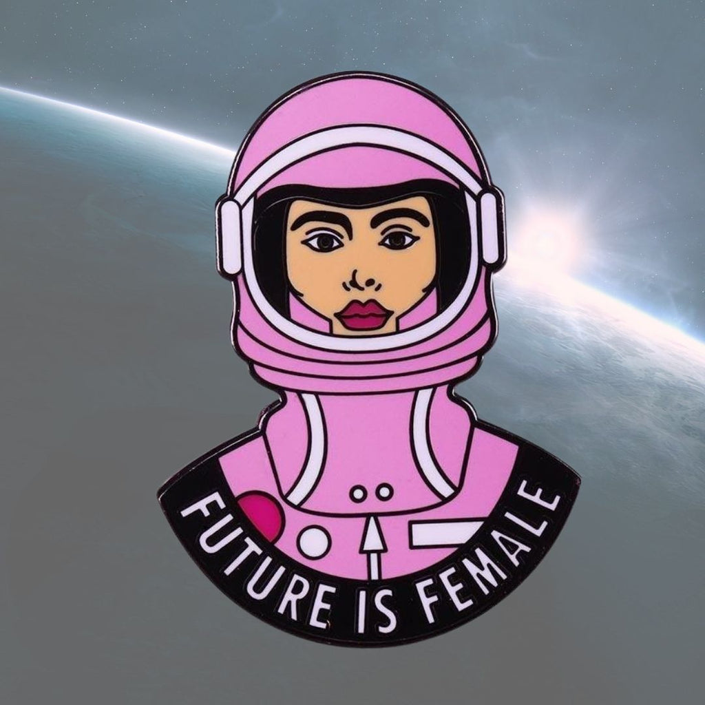  Future Is Female Enamel Pin by Oberlo sold by Queer In The World: The Shop - LGBT Merch Fashion
