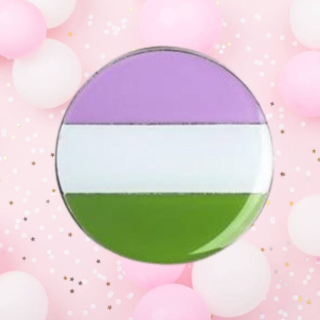  Genderqueer Pride Badge by Queer In The World sold by Queer In The World: The Shop - LGBT Merch Fashion