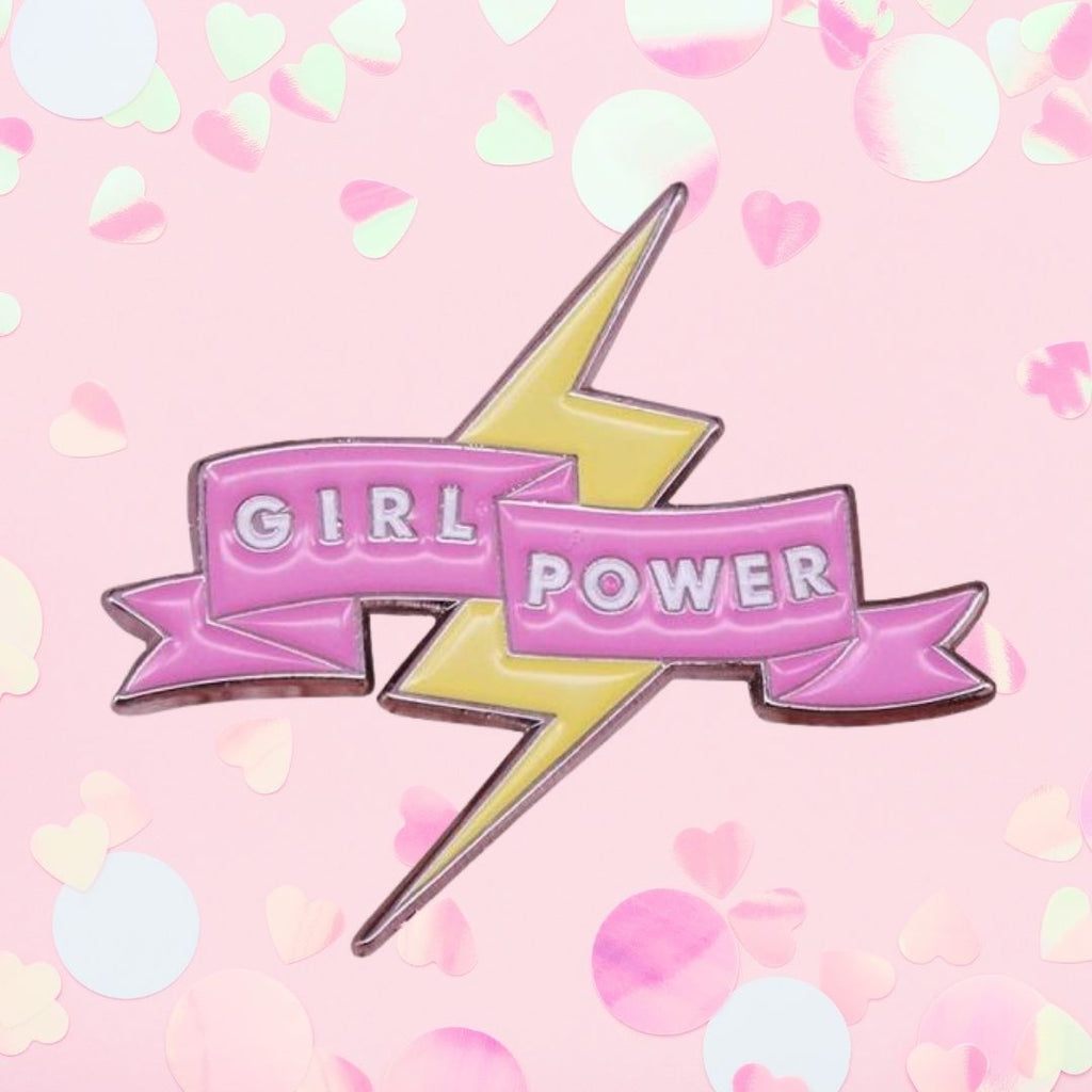  Girl Power Enamel Pin by Queer In The World sold by Queer In The World: The Shop - LGBT Merch Fashion