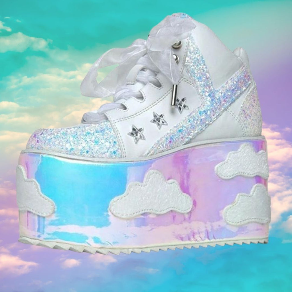  High Platform Cloud Sneakers by Queer In The World sold by Queer In The World: The Shop - LGBT Merch Fashion