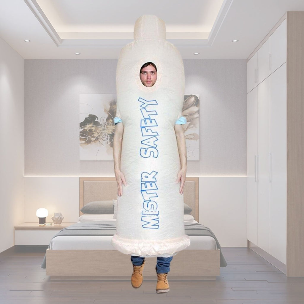  Inflatable Mister Safety Condom Costume by Out Of Stock sold by Queer In The World: The Shop - LGBT Merch Fashion