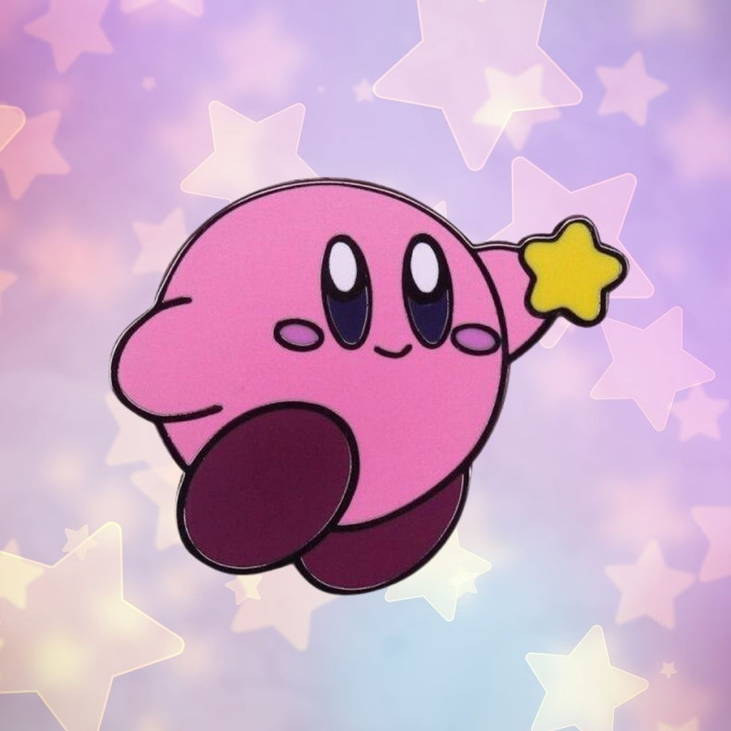  Kirby With A Star Enamel Pin by Queer In The World sold by Queer In The World: The Shop - LGBT Merch Fashion