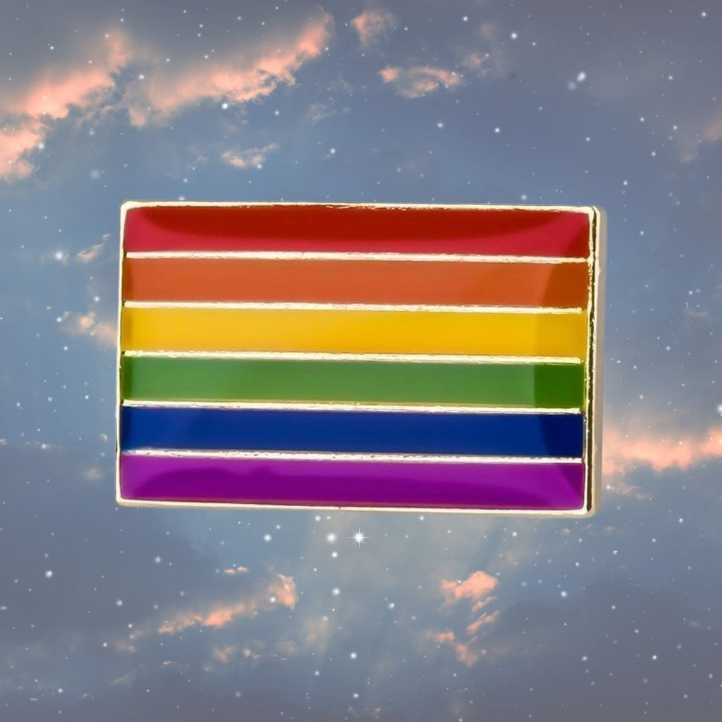  LGBT Pride Enamel Pin by Queer In The World sold by Queer In The World: The Shop - LGBT Merch Fashion