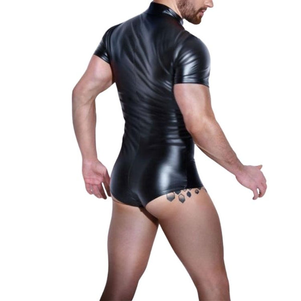 Black Latex Leotard Bodysuit by Queer In The World sold by Queer In The World: The Shop - LGBT Merch Fashion