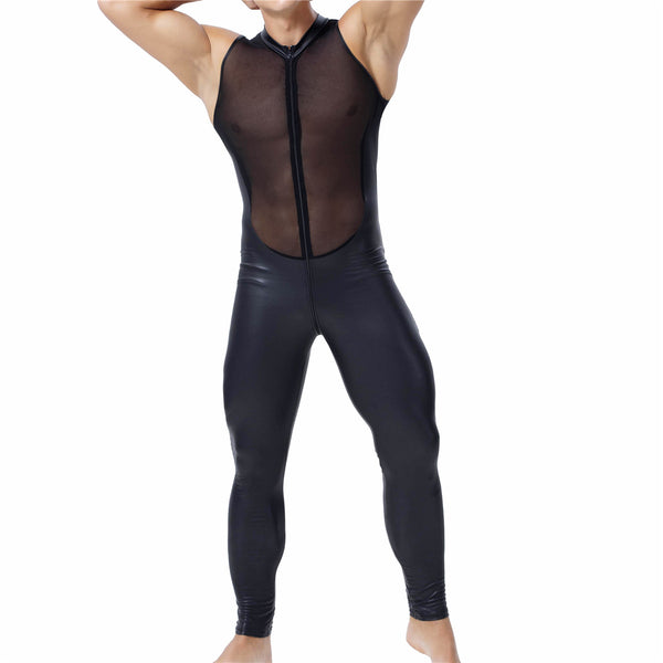  Latex Transparent Mesh Jumpsuit by Queer In The World sold by Queer In The World: The Shop - LGBT Merch Fashion