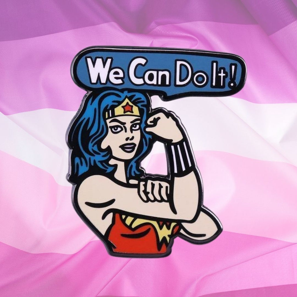  We Can Do It! Enamel Pin by Queer In The World sold by Queer In The World: The Shop - LGBT Merch Fashion