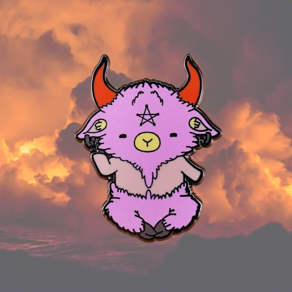  Lucifer The Goat Enamel Pin by Queer In The World sold by Queer In The World: The Shop - LGBT Merch Fashion