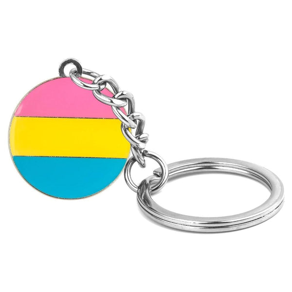  Pansexual Pride Keychain by Queer In The World sold by Queer In The World: The Shop - LGBT Merch Fashion