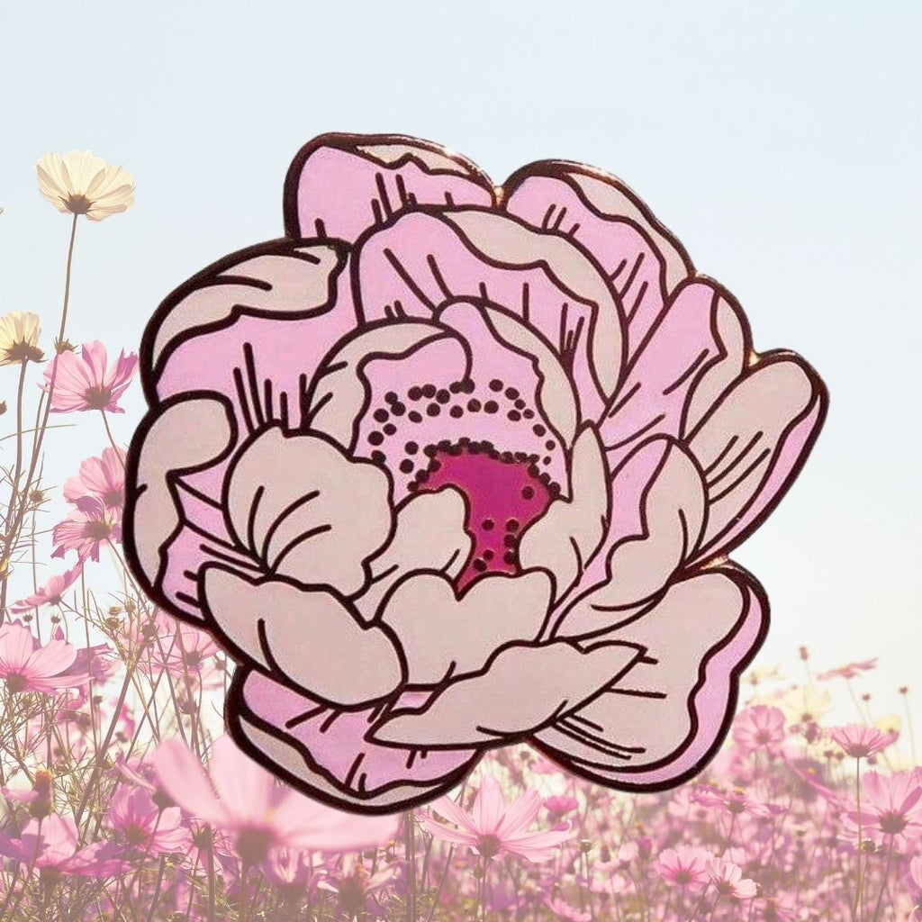  Pastel Flower Blooming Enamel Pin by Queer In The World sold by Queer In The World: The Shop - LGBT Merch Fashion