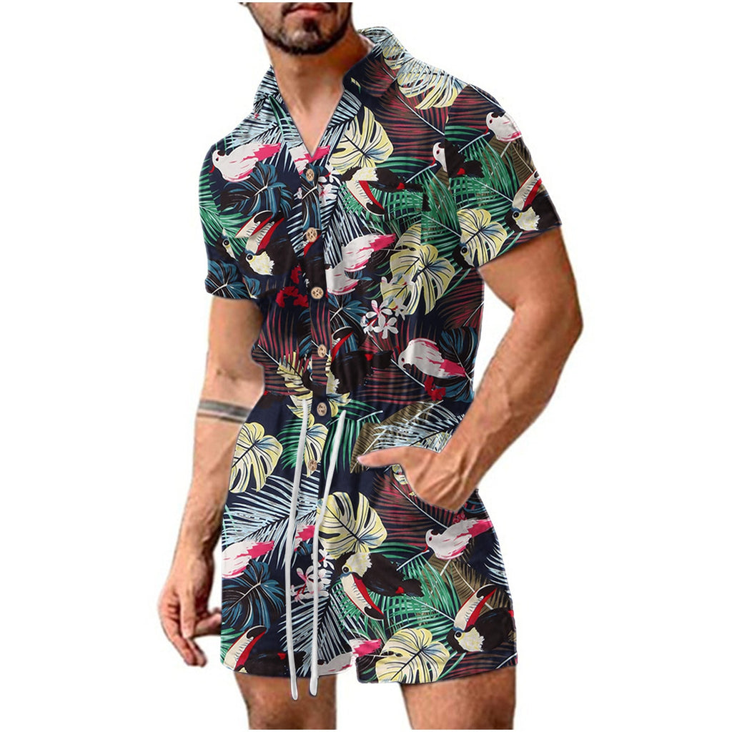 Style 1 Tropical Vacay Romper by Queer In The World sold by Queer In The World: The Shop - LGBT Merch Fashion