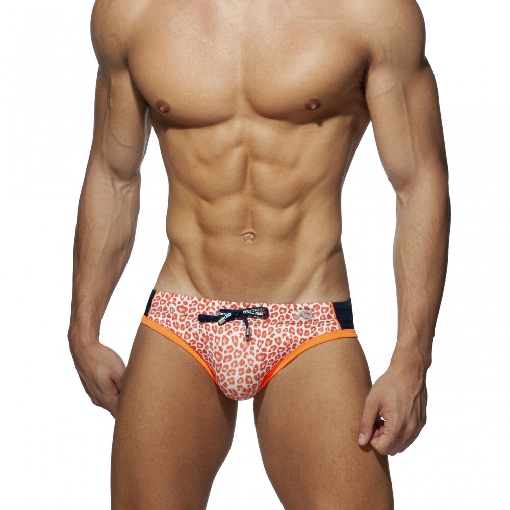 Leopard Print Swim Briefs