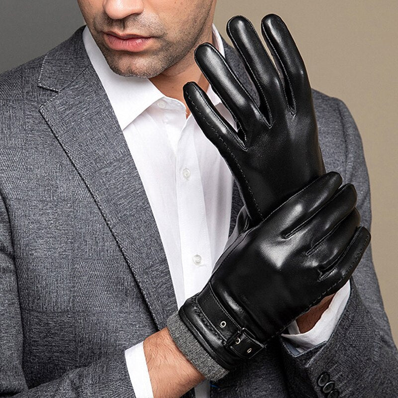 Black Kinky Men's Leather Gloves by Queer In The World sold by Queer In The World: The Shop - LGBT Merch Fashion