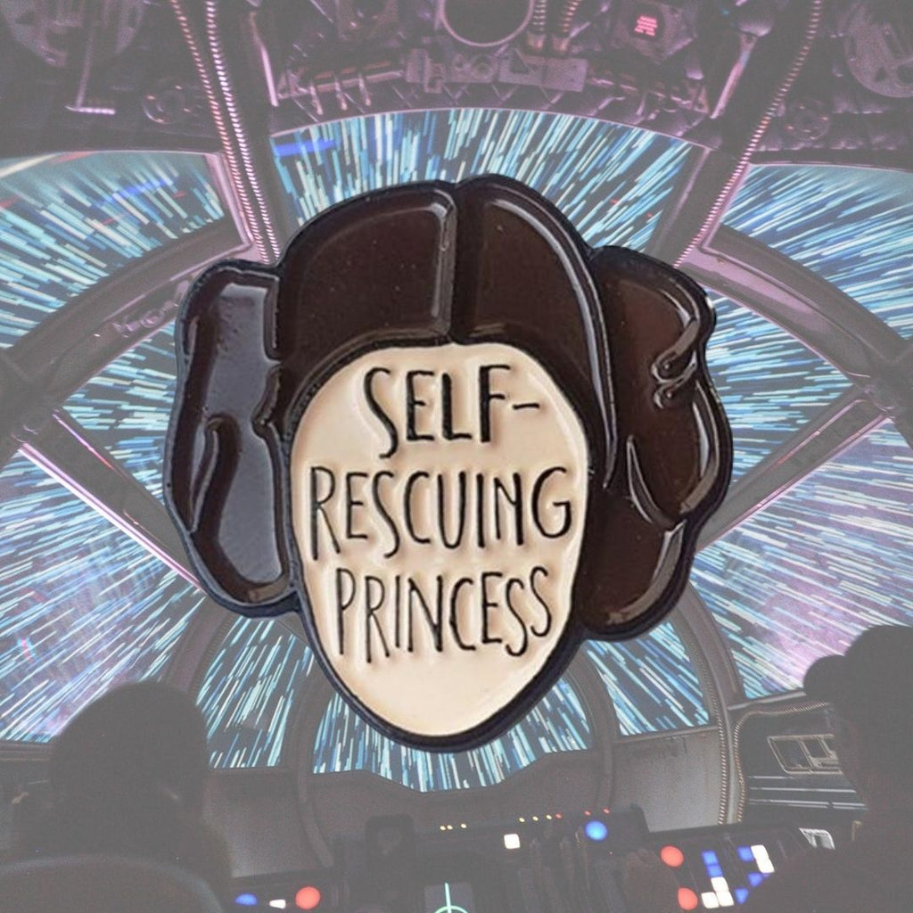  Self-Rescuing Princess Enamel Pin by Queer In The World sold by Queer In The World: The Shop - LGBT Merch Fashion