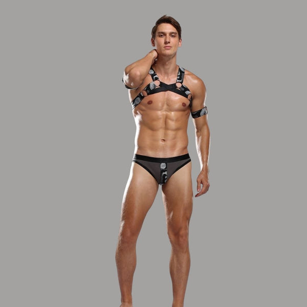  Sexy Camouflage Harness Costume by Queer In The World sold by Queer In The World: The Shop - LGBT Merch Fashion
