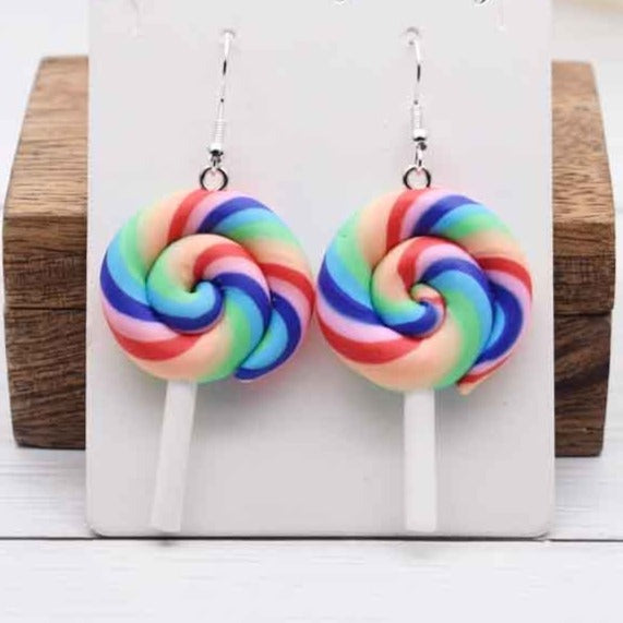 Style 4 Colourful Lollipop Earrings by Queer In The World sold by Queer In The World: The Shop - LGBT Merch Fashion