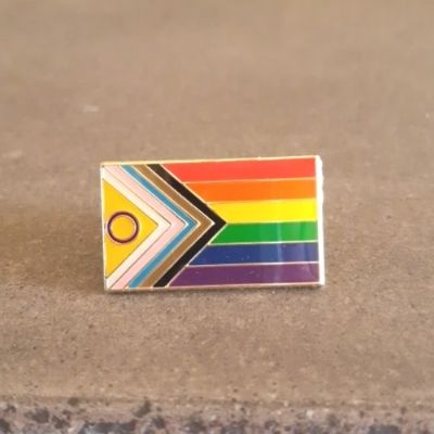  Intersex-Inclusive Progress Pride Enamel Pin by Queer In The World sold by Queer In The World: The Shop - LGBT Merch Fashion