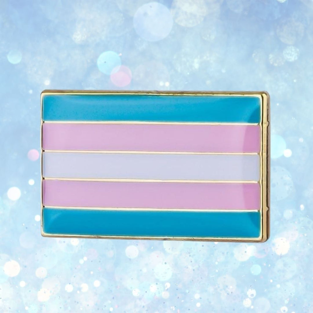  Trans Pride Enamel Pin by Queer In The World sold by Queer In The World: The Shop - LGBT Merch Fashion