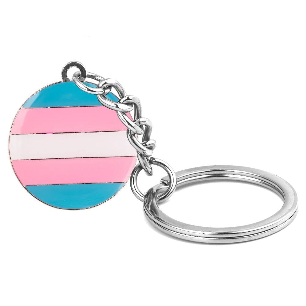  Transgender Pride Keychain by Queer In The World sold by Queer In The World: The Shop - LGBT Merch Fashion