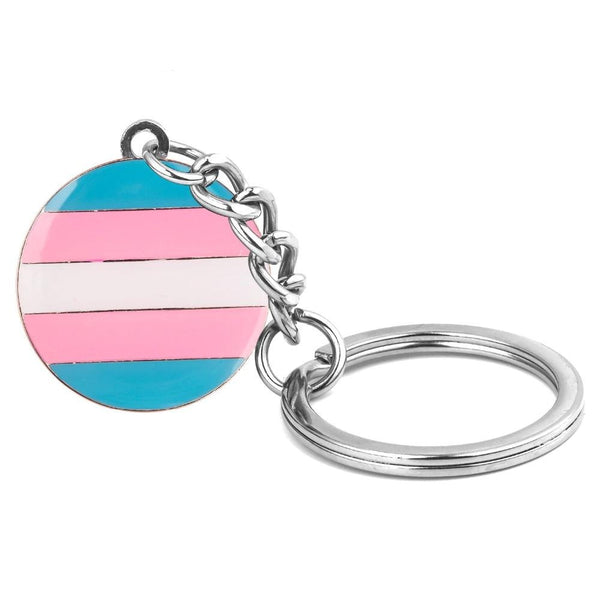  Transgender Pride Keychain by Queer In The World sold by Queer In The World: The Shop - LGBT Merch Fashion