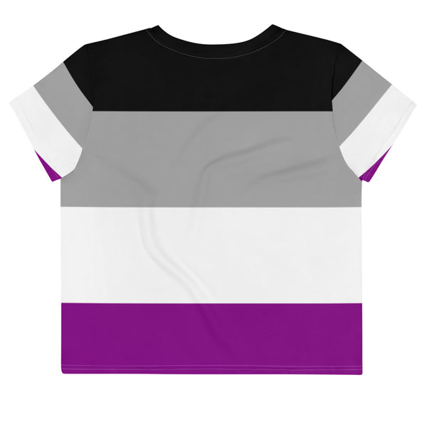  Asexual All-Over Crop T-Shirt by Queer In The World Originals sold by Queer In The World: The Shop - LGBT Merch Fashion