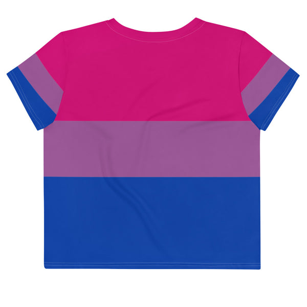  Bisexual All-Over Crop T-Shirt by Queer In The World Originals sold by Queer In The World: The Shop - LGBT Merch Fashion