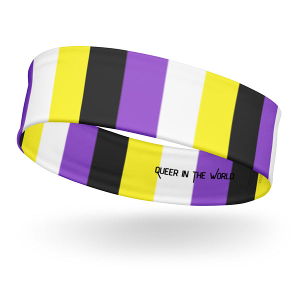  Non-Binary Pride Headband by Queer In The World Originals sold by Queer In The World: The Shop - LGBT Merch Fashion