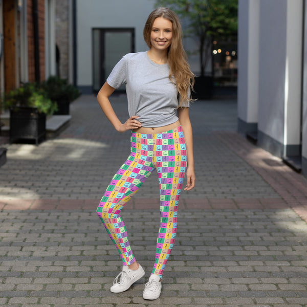  Vibrator Pop Art Leggings by Queer In The World Originals sold by Queer In The World: The Shop - LGBT Merch Fashion