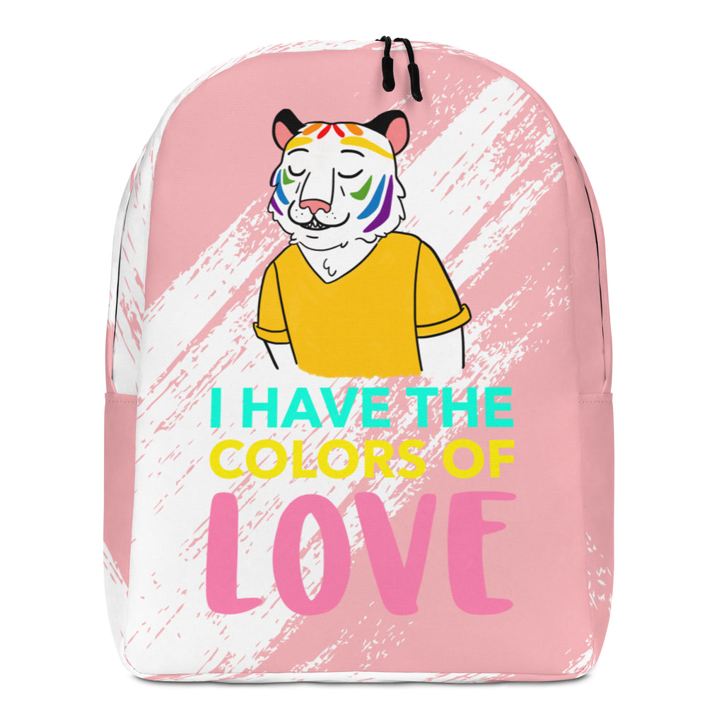  I Have The Color Of Love Minimalist Backpack by Queer In The World Originals sold by Queer In The World: The Shop - LGBT Merch Fashion