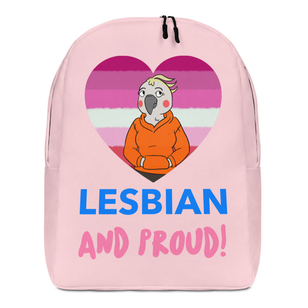  Lesbian And Proud Minimalist Backpack by Queer In The World Originals sold by Queer In The World: The Shop - LGBT Merch Fashion