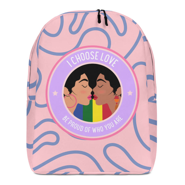  Be Proud Of Who You Are Minimalist Backpack by Queer In The World Originals sold by Queer In The World: The Shop - LGBT Merch Fashion