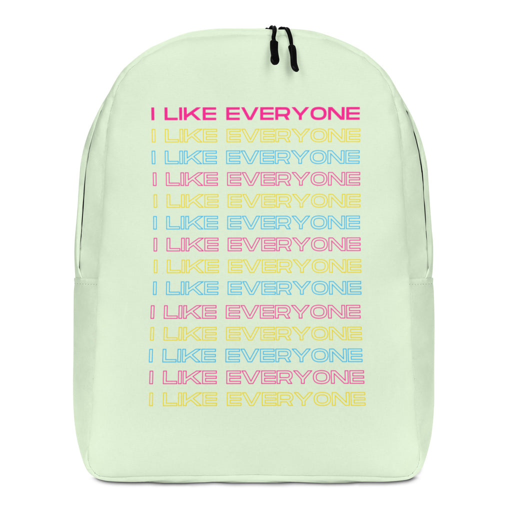  I Like Everyone Minimalist Backpack by Queer In The World Originals sold by Queer In The World: The Shop - LGBT Merch Fashion