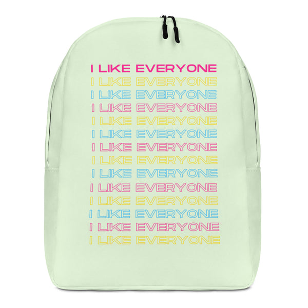  I Like Everyone Minimalist Backpack by Queer In The World Originals sold by Queer In The World: The Shop - LGBT Merch Fashion