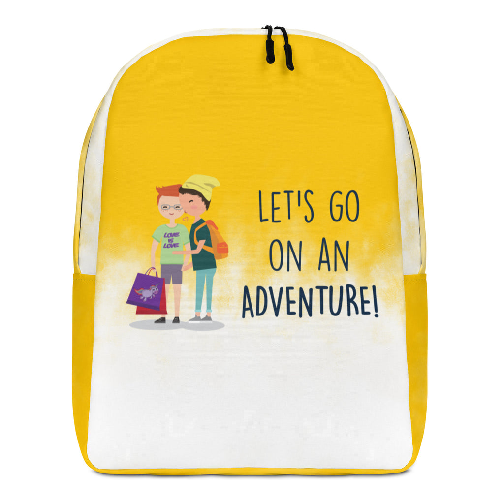  Let's Go On An Adventure Minimalist Backpack by Queer In The World Originals sold by Queer In The World: The Shop - LGBT Merch Fashion