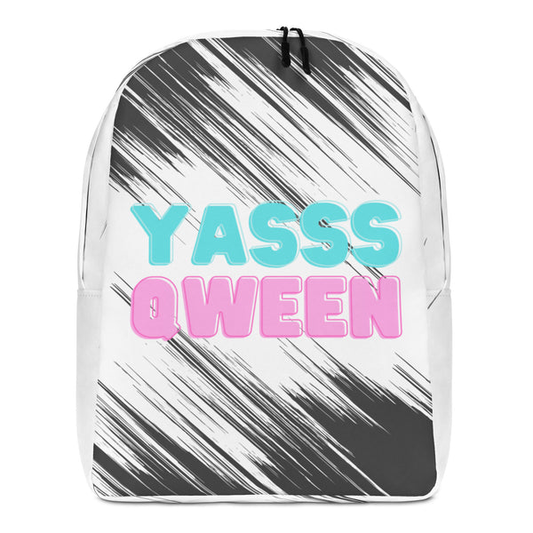  Yasss Qween Minimalist Backpack by Queer In The World Originals sold by Queer In The World: The Shop - LGBT Merch Fashion