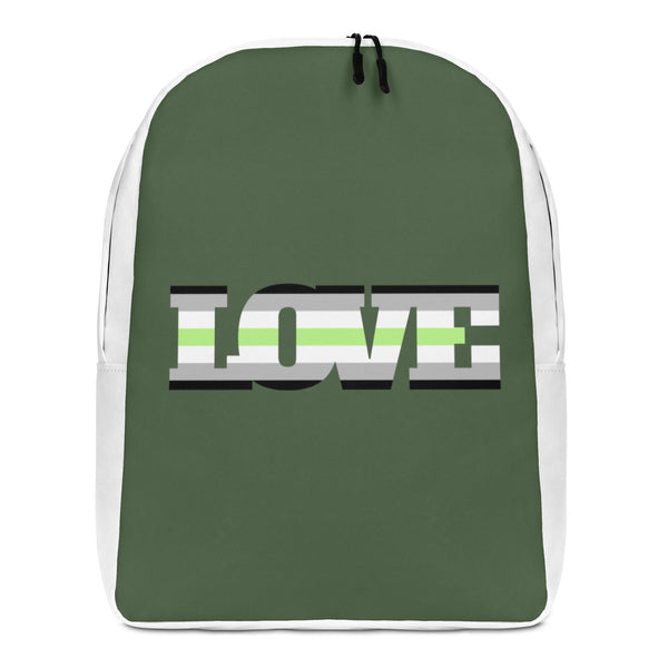  Agender Love Minimalist Backpack by Queer In The World Originals sold by Queer In The World: The Shop - LGBT Merch Fashion