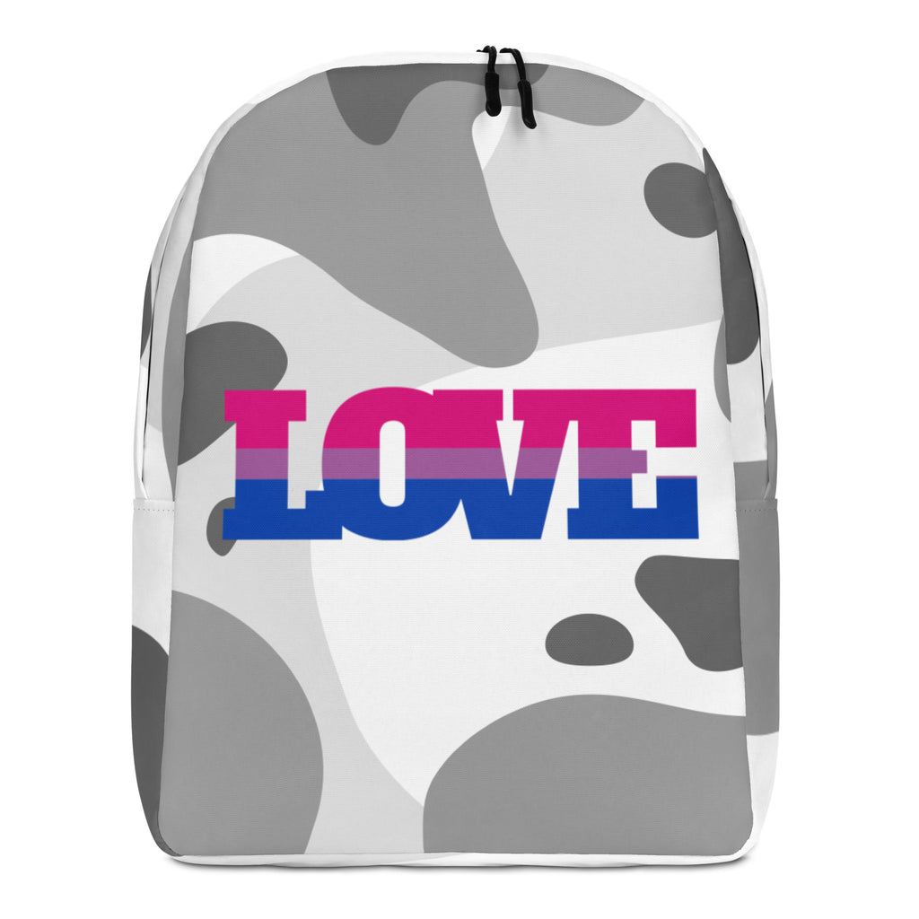  Bisexual Love Minimalist Backpack by Queer In The World Originals sold by Queer In The World: The Shop - LGBT Merch Fashion