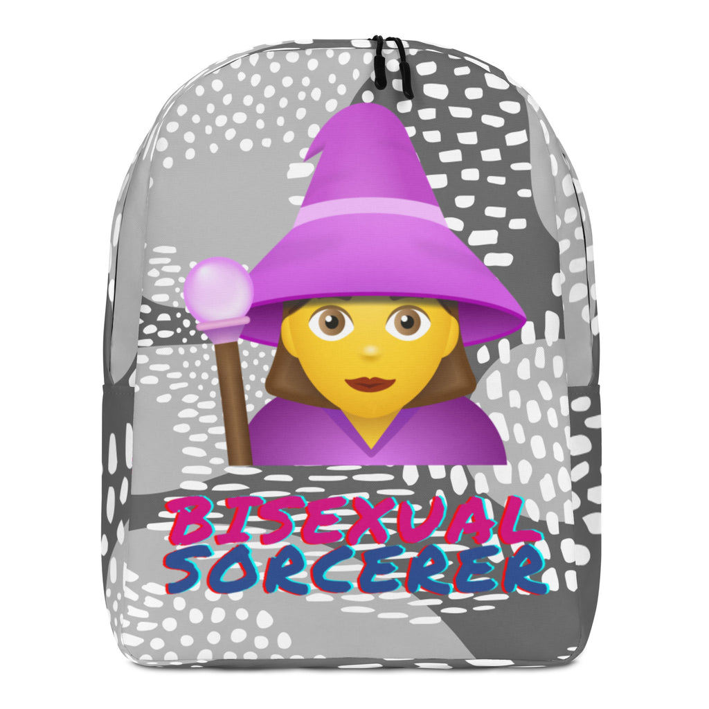  Bisexual Sorcerer Minimalist Backpack by Queer In The World Originals sold by Queer In The World: The Shop - LGBT Merch Fashion