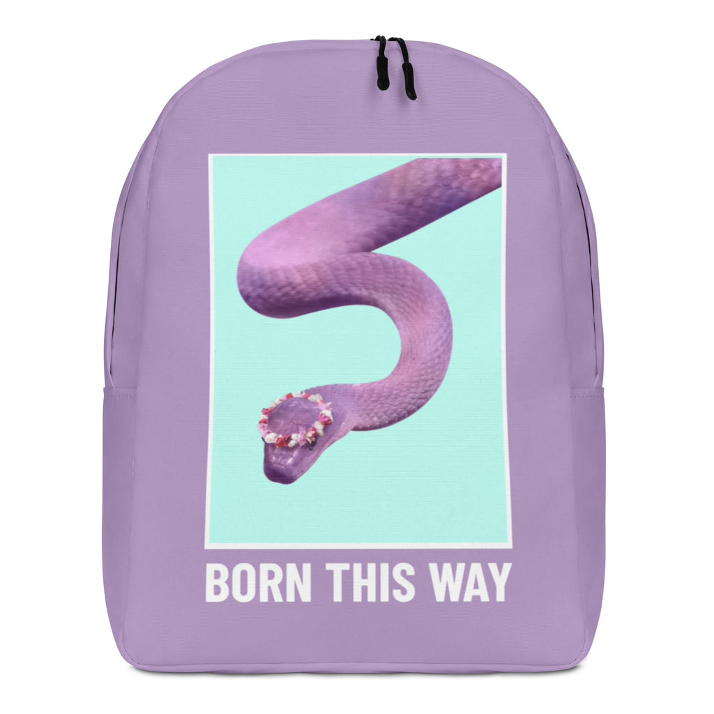  Born This Way Minimalist Backpack by Queer In The World Originals sold by Queer In The World: The Shop - LGBT Merch Fashion