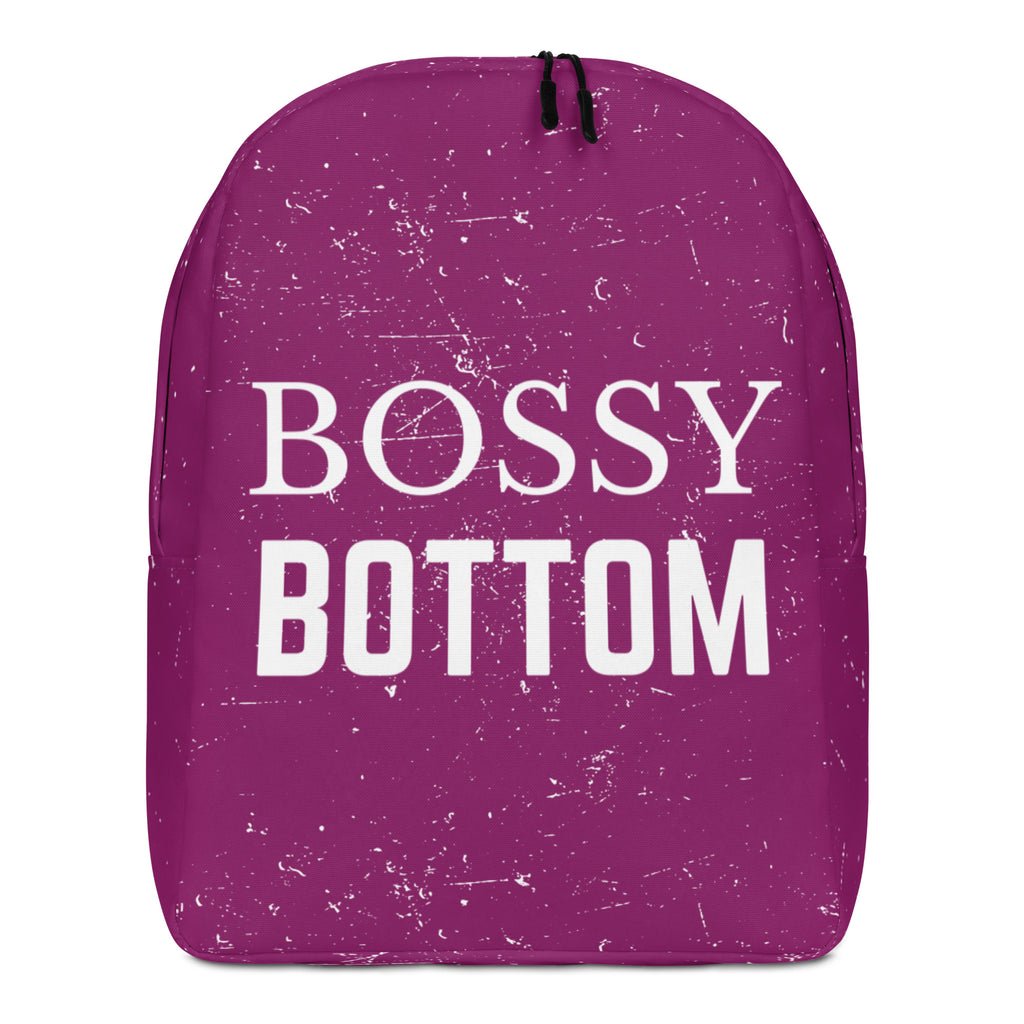  Bossy Bottom Minimalist Backpack by Queer In The World Originals sold by Queer In The World: The Shop - LGBT Merch Fashion