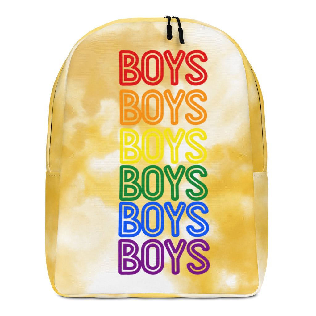  Boys Boys Boys Minimalist Backpack by Queer In The World Originals sold by Queer In The World: The Shop - LGBT Merch Fashion