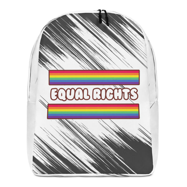  Equal Rights Minimalist Backpack by Queer In The World Originals sold by Queer In The World: The Shop - LGBT Merch Fashion