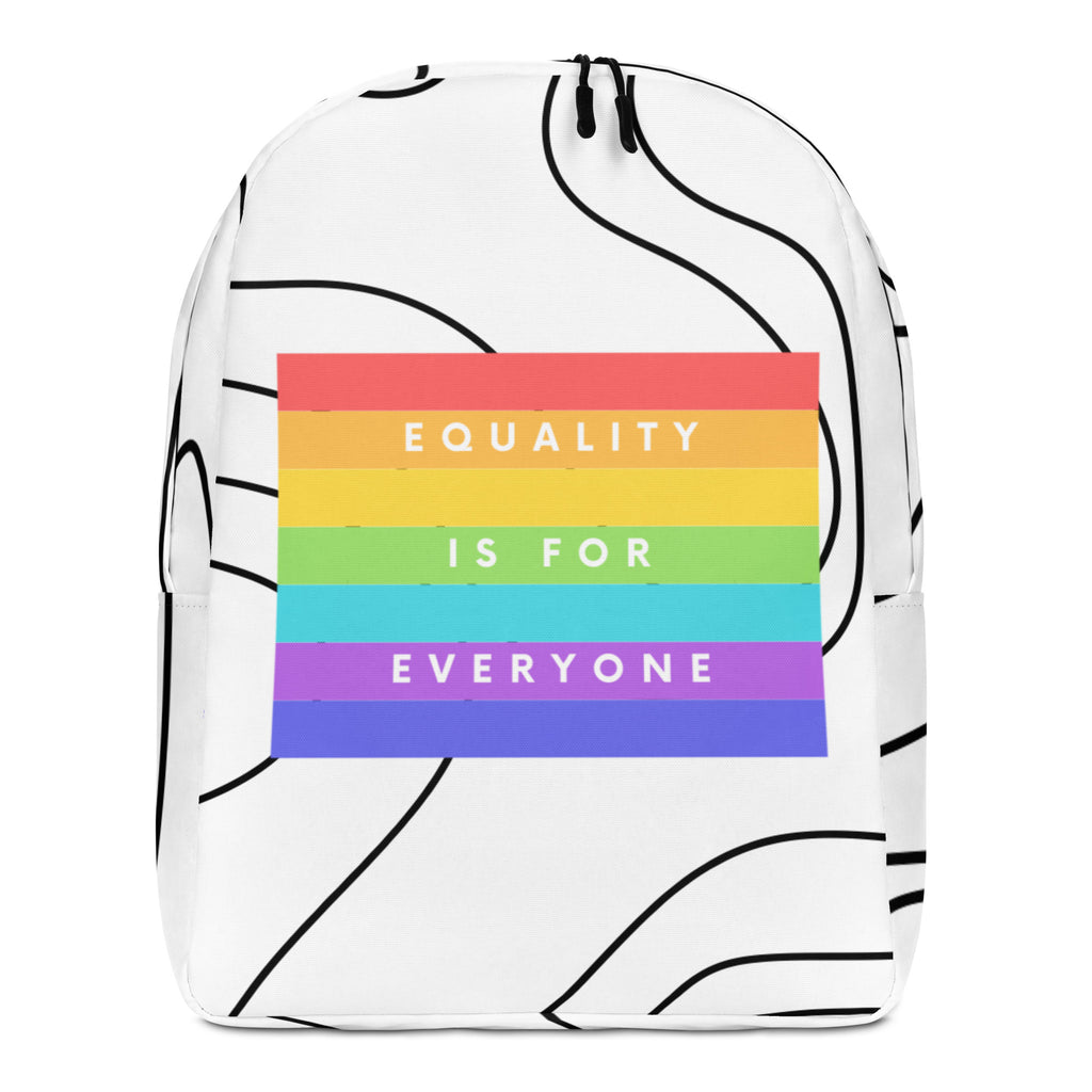  Equality Is For Everyone Minimalist Backpack by Queer In The World Originals sold by Queer In The World: The Shop - LGBT Merch Fashion