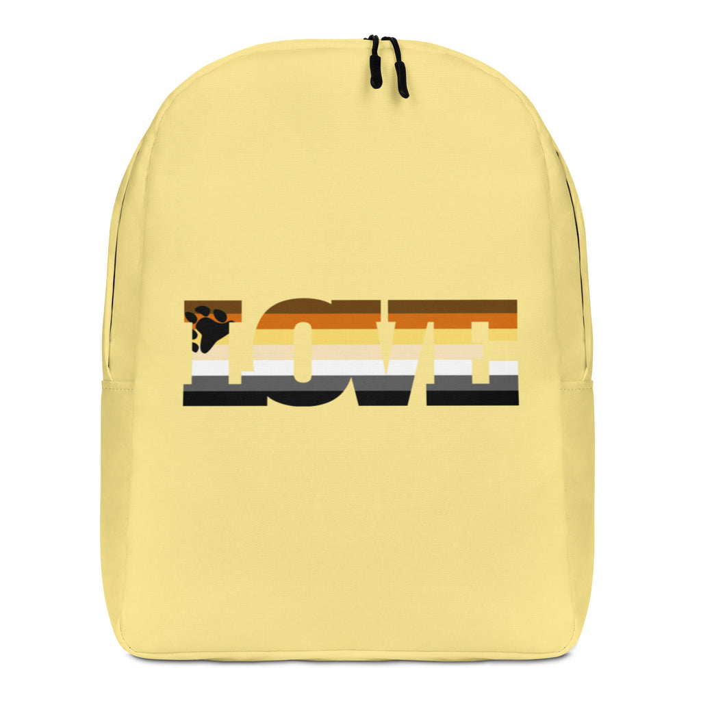  Gay Bear Love Minimalist Backpack by Queer In The World Originals sold by Queer In The World: The Shop - LGBT Merch Fashion