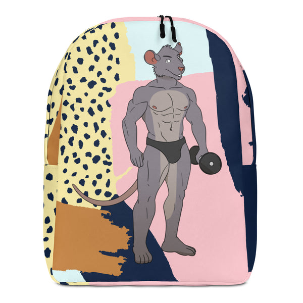  Gay Gym Rat Minimalist Backpack by Queer In The World Originals sold by Queer In The World: The Shop - LGBT Merch Fashion