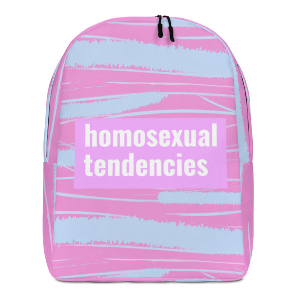  Homosexual Tendencies Minimalist Backpack by Queer In The World Originals sold by Queer In The World: The Shop - LGBT Merch Fashion