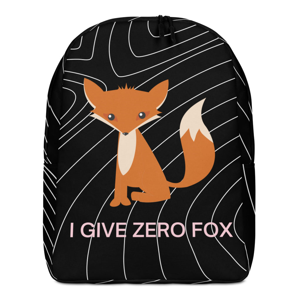  I Give Zero Fox Minimalist Backpack by Queer In The World Originals sold by Queer In The World: The Shop - LGBT Merch Fashion